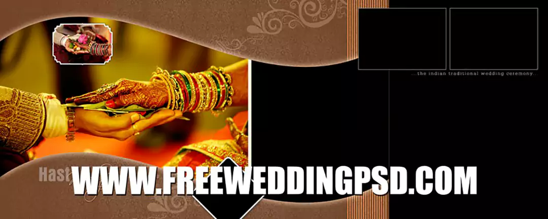 free psd wedding album design download