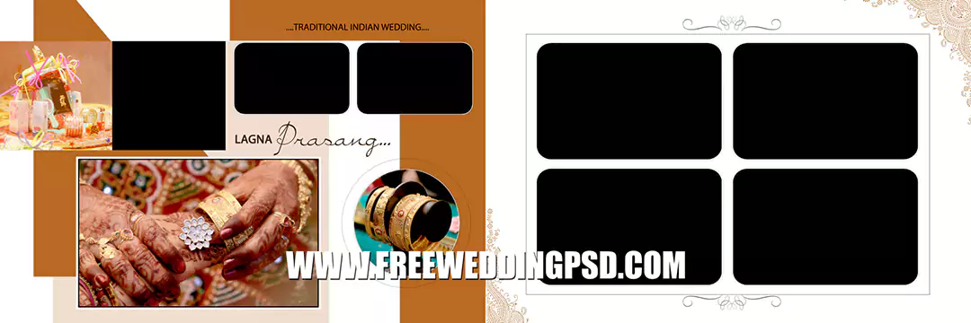 Wedding album templates psd free download