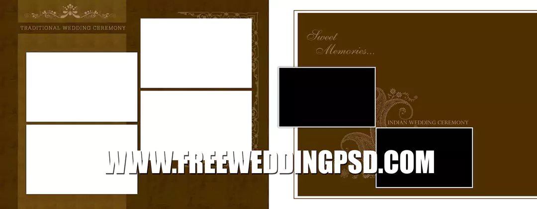 Indian wedding album design templates psd free download