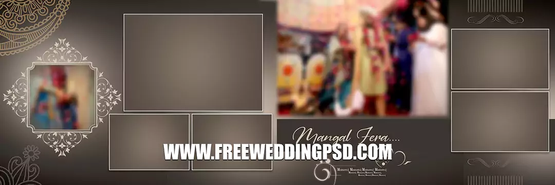 Indian wedding album design templates psd free download