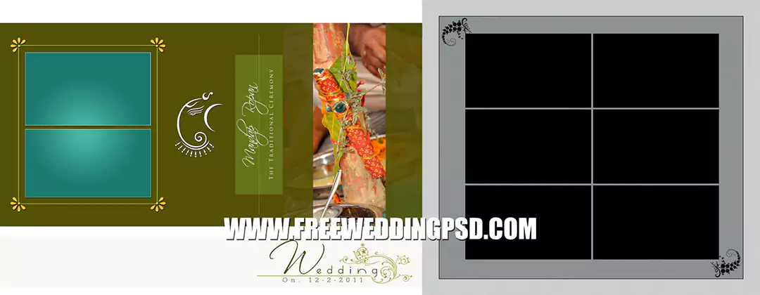 Wedding album psd templates