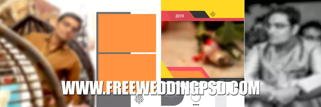 creative wedding album design templates psd free download