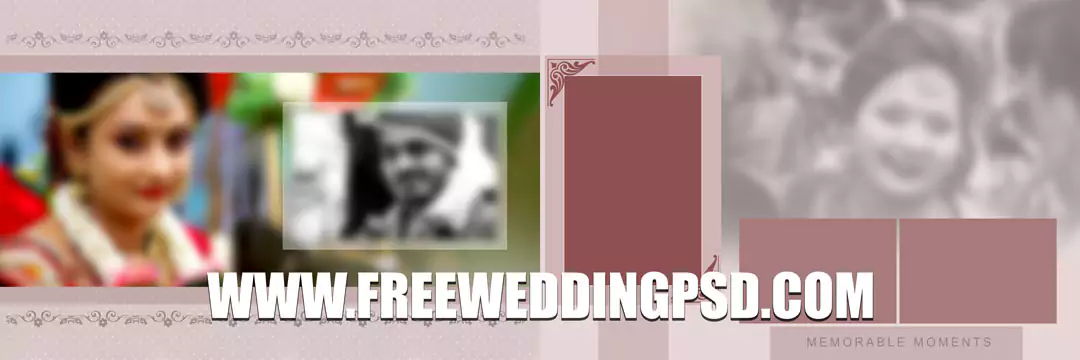 wedding album psd templates collection
