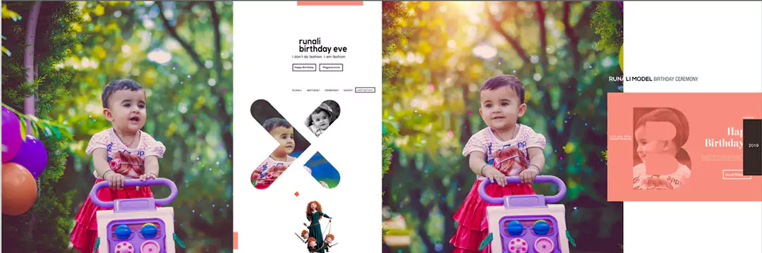 New 2021 Kids Birthday Album Design Png, Vector, PSD, and Clipart