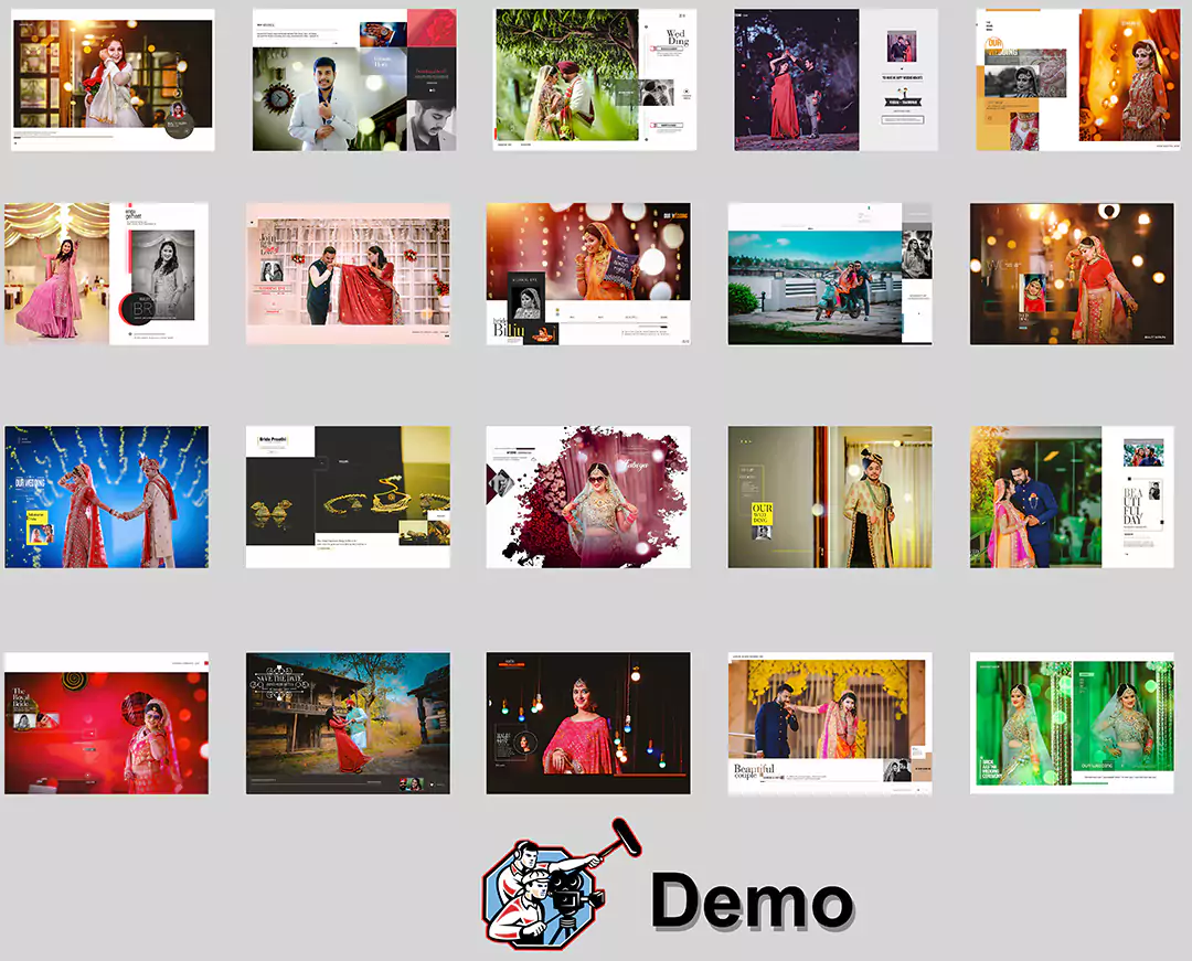 Bride Groom portrait photo album 17 x 24 download