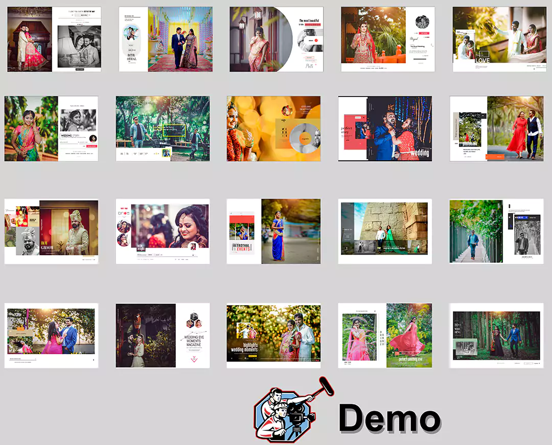 indian wedding album design 17×24 psd templates