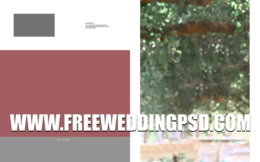new wedding album psd