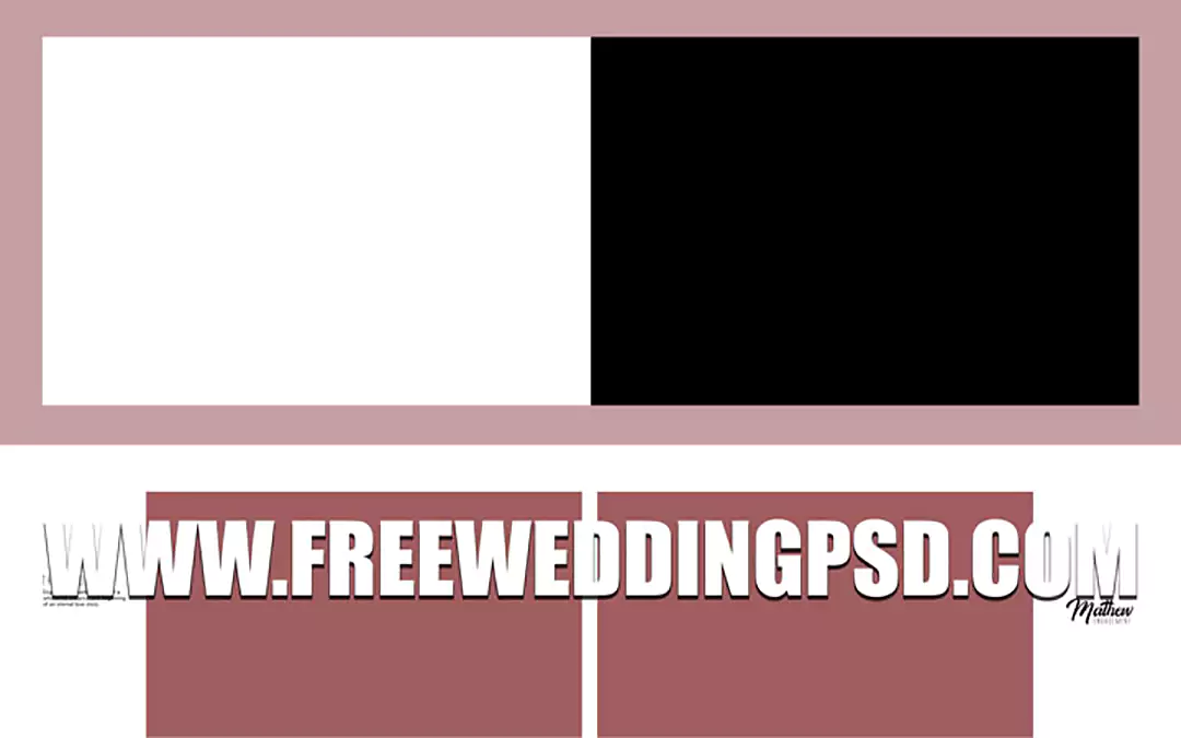 new wedding album psd