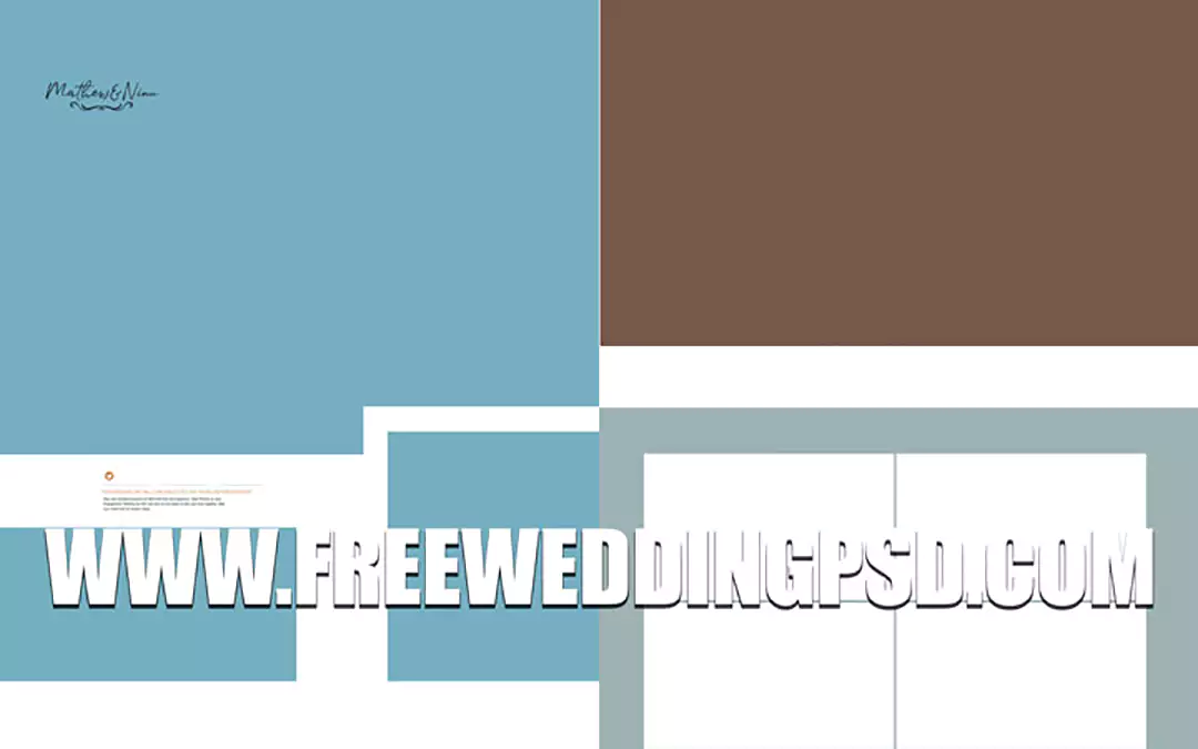 new wedding album psd