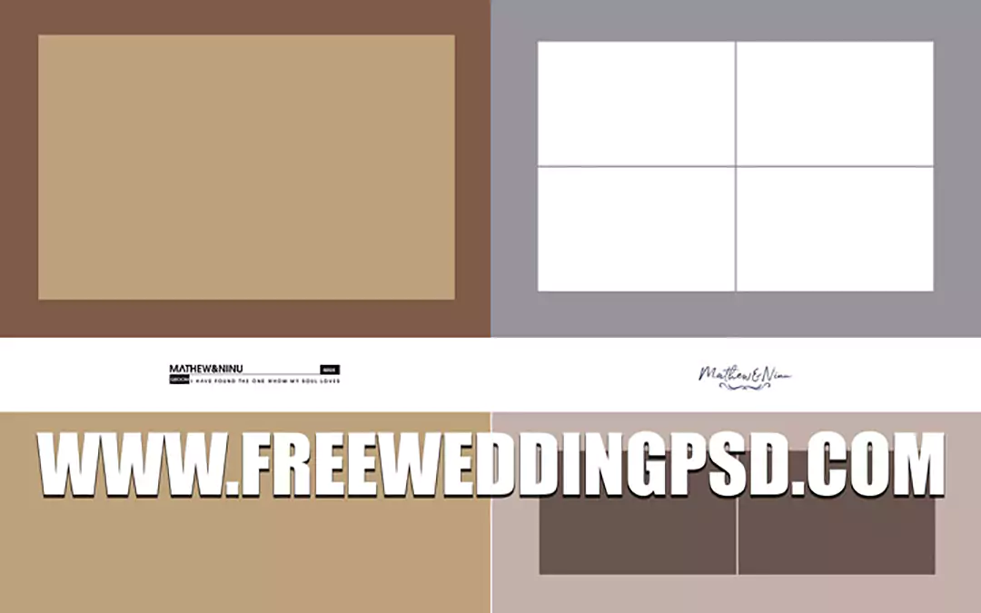 new wedding album psd