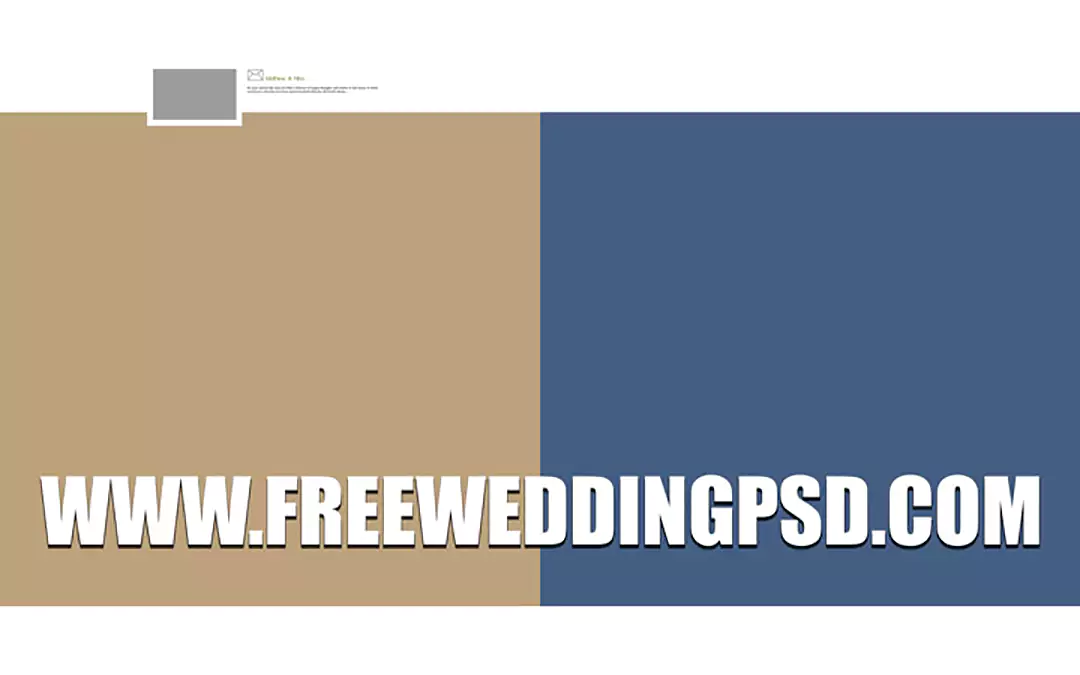 new wedding album psd