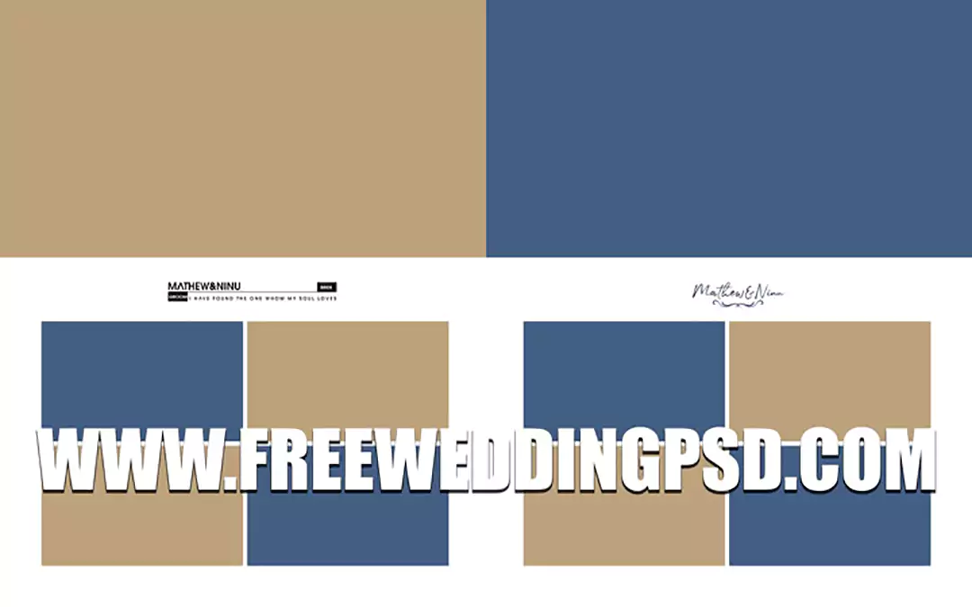 new wedding album psd