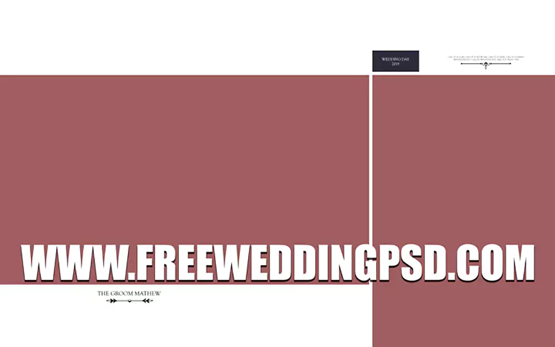 new wedding album psd