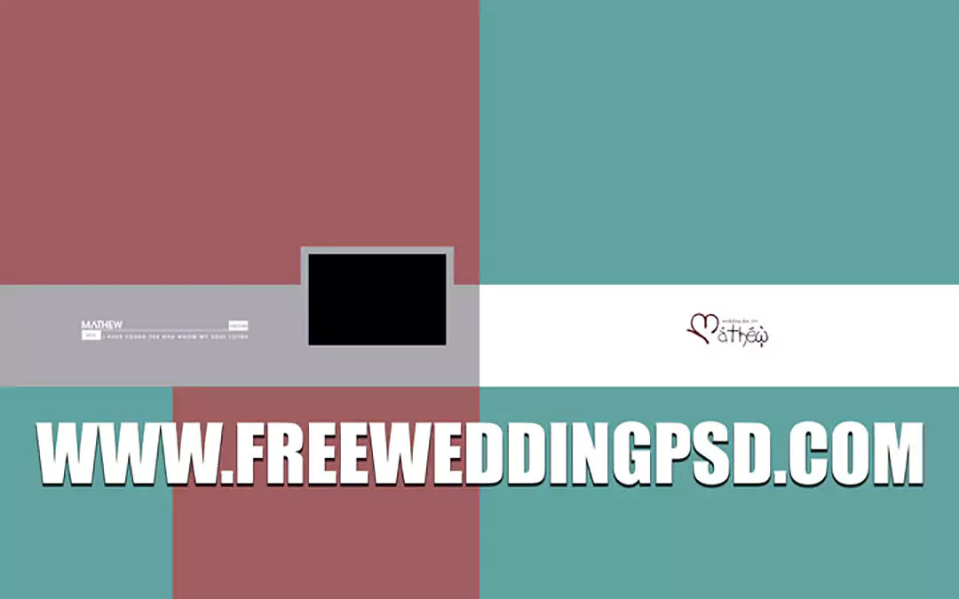 new wedding album psd
