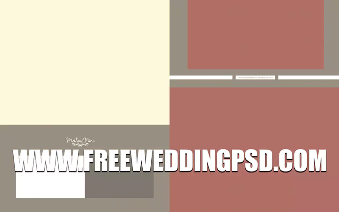 new wedding album psd