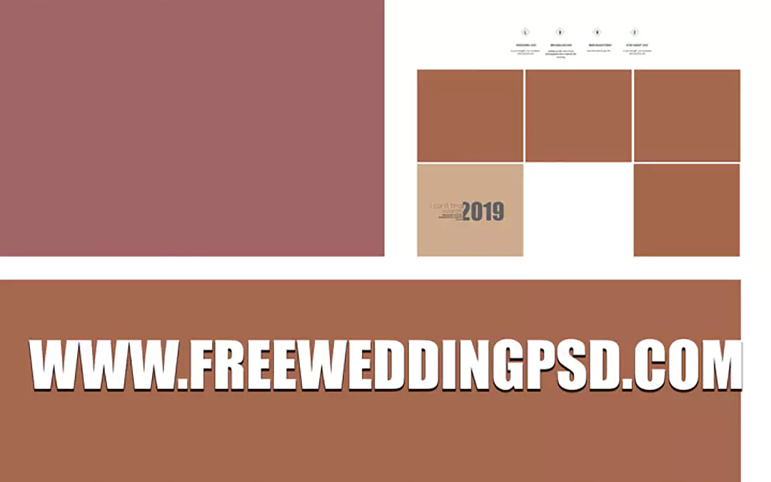 new wedding album psd