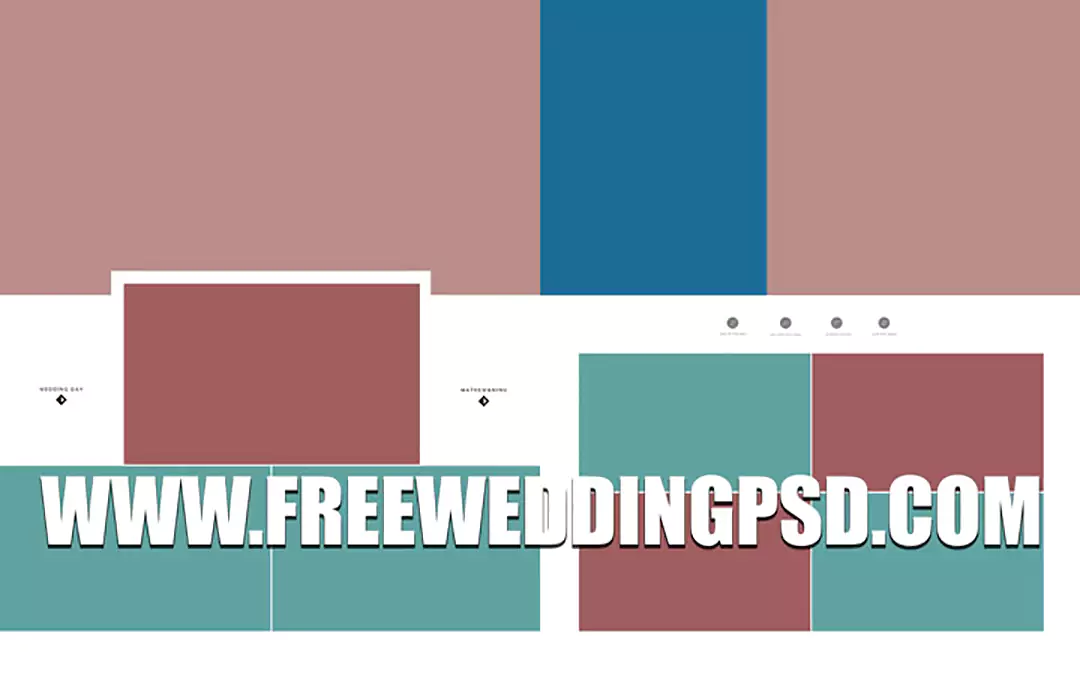 new wedding album psd