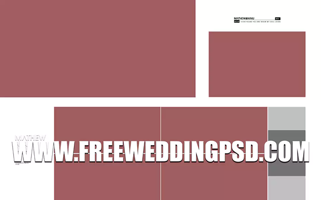 new wedding album psd