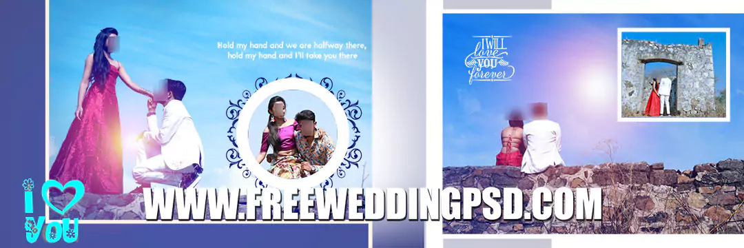 Pre Wedding Album Design PSD