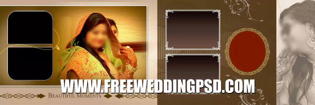 Indian Wedding Album Cover Design PSD Templates