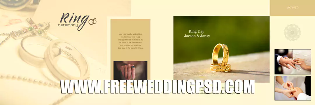 Wedding Album Design PSD FREE Download 12x36