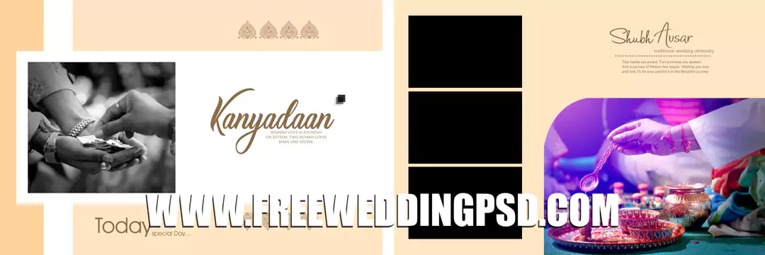 Wedding Album Design PSD FREE Download 12x36