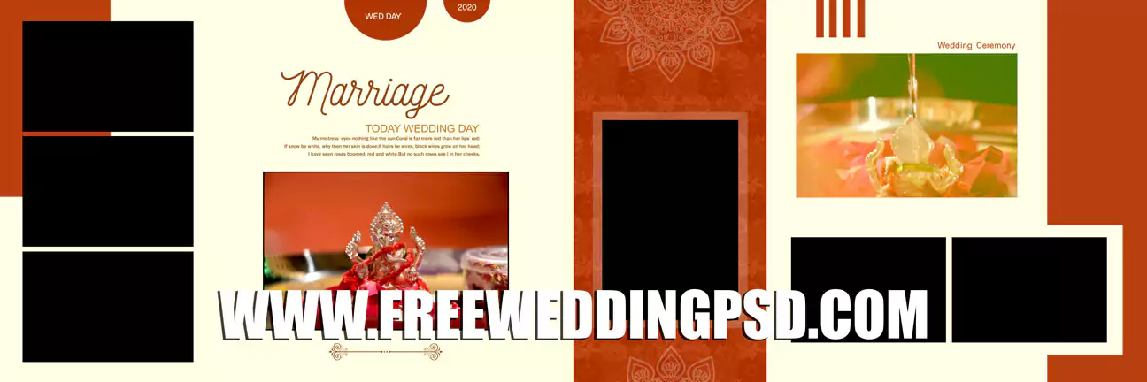 wedding album design psd free download 12x30