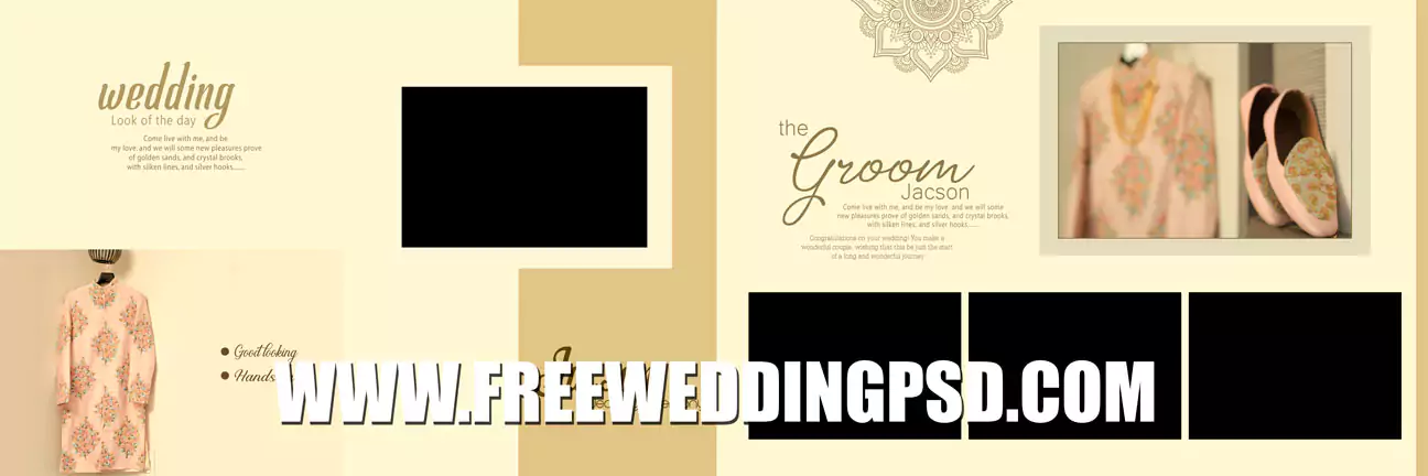 Indian Wedding Album Design 12x36 Psd Templates