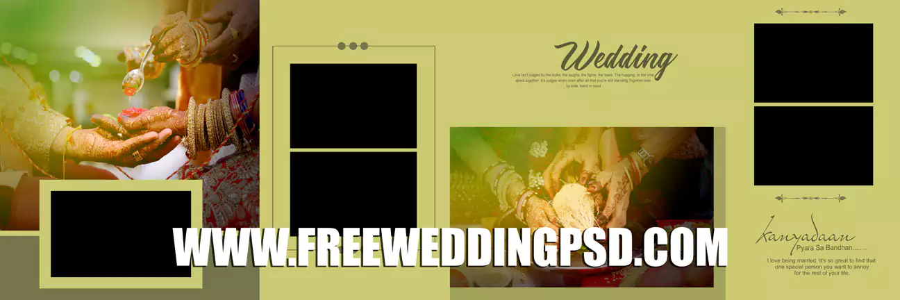 Indian Wedding Album Design 12x36 Psd Templates