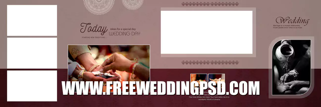 wedding album design templates psd