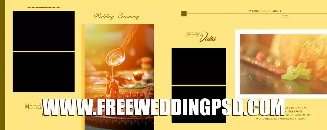 indian wedding album design 12x36 psd free download