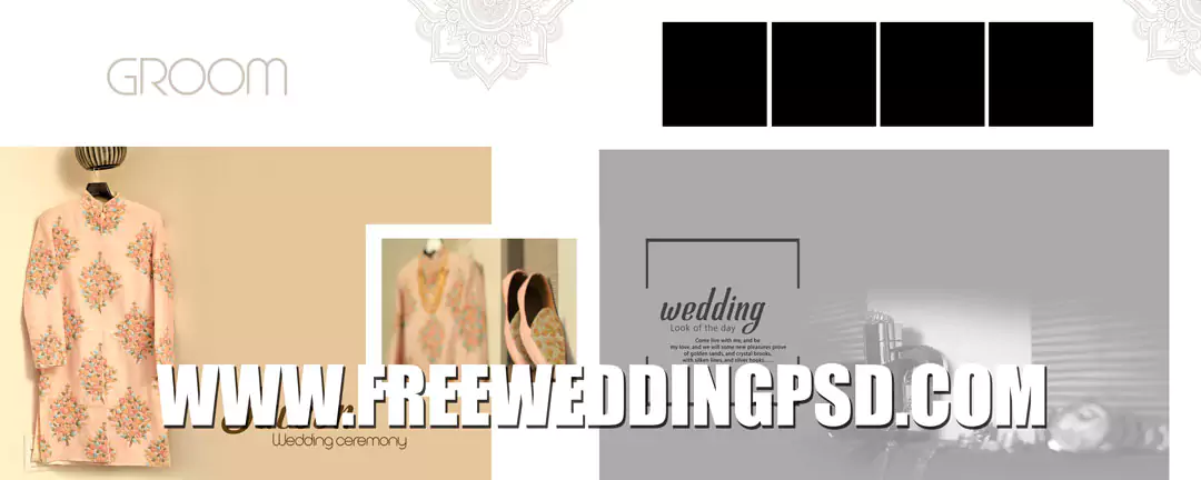 indian wedding album design 12x36 psd free download