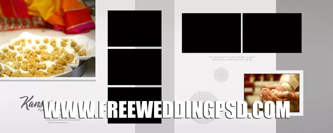 Wedding Album Design PSD Free Download 18x24