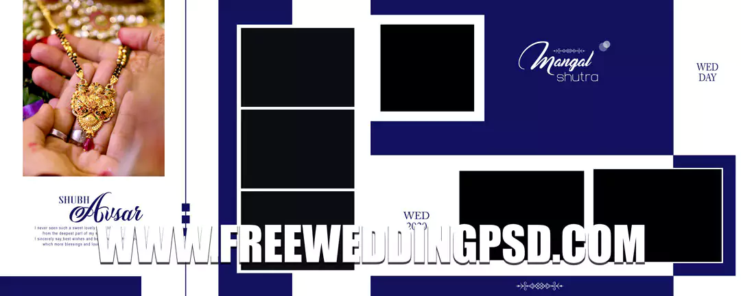 Wedding Album Design PSD Free Download 18x24