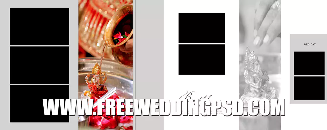 Wedding Album Design PSD Free Download 18x24