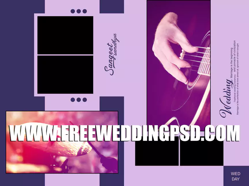Wedding Album PSD Design Free Download 18x24