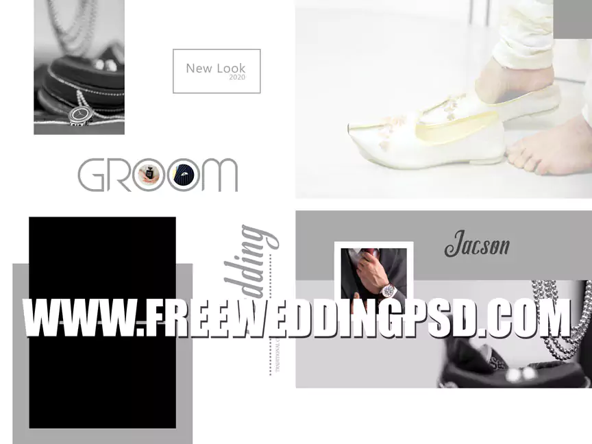 Wedding Album PSD Design Free Download 18x24