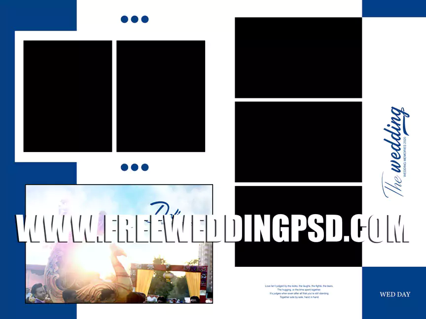 Wedding Album PSD Design Free Download 18x24