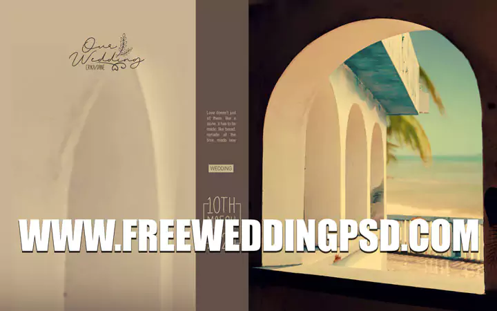 free indian wedding psd 12x36 Templates