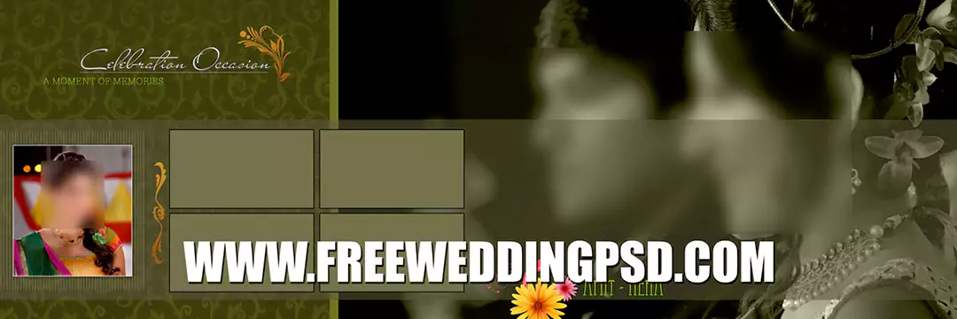 free wedding card psd download
