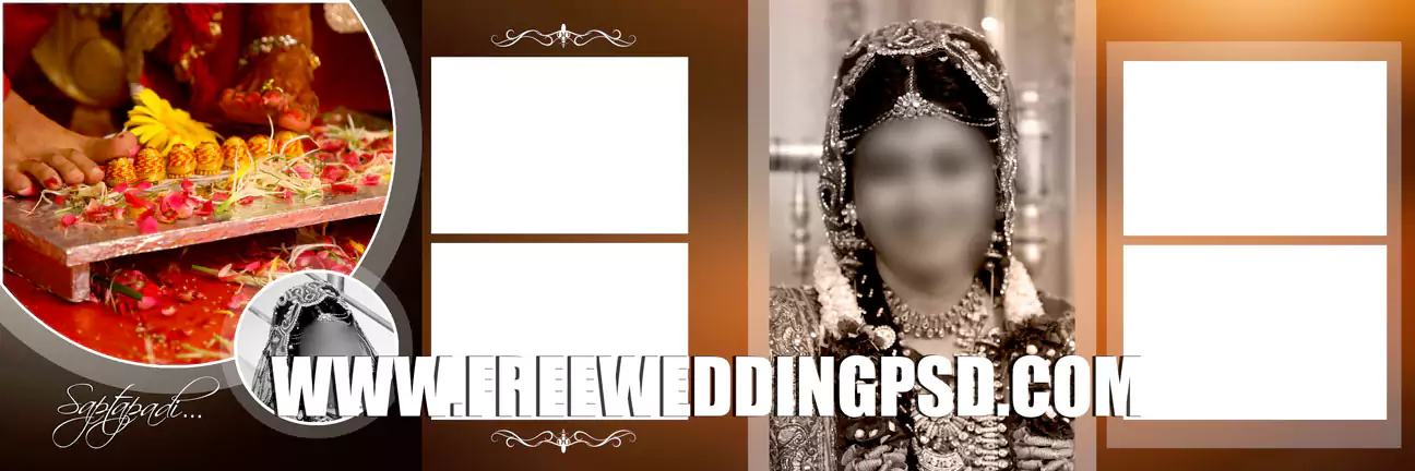 wedding card hindu psd