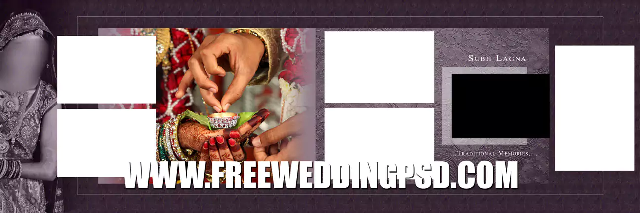 Free Wedding Psd 12 X 36 (522) | wedding card psd free download