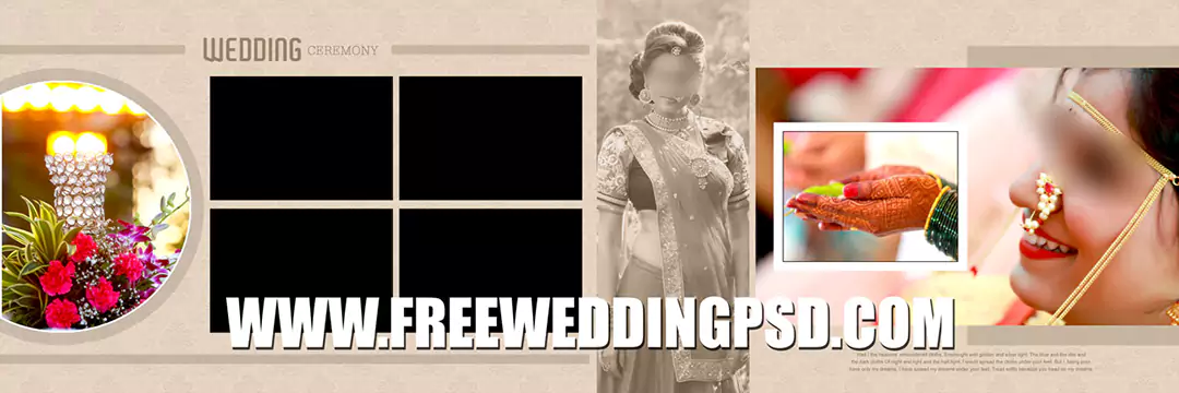 Free Wedding Psd 12 X 36 (703) | wedding story album words psd