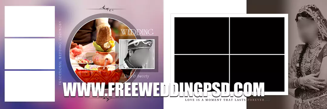 Free Wedding Psd 12 X 36 (735) | indian wedding album psd templates