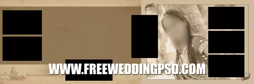 Free Wedding Psd 12 X 36 (756) | indian wedding elements psd