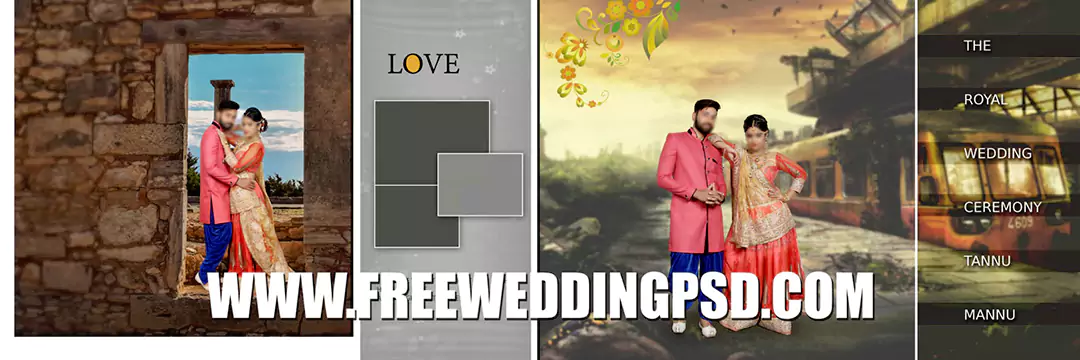 Free Wedding Psd 12 X 36 (867) | wedding album cover design psd free download