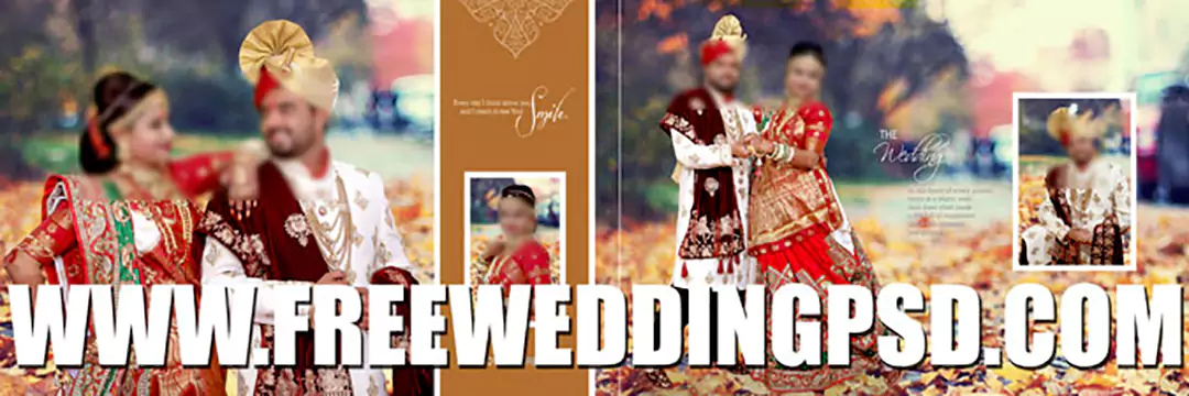 Wedding album psd templates