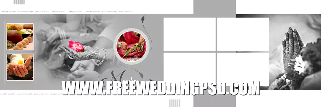 10 latest 2022 wedding album design 12×36 psd templates