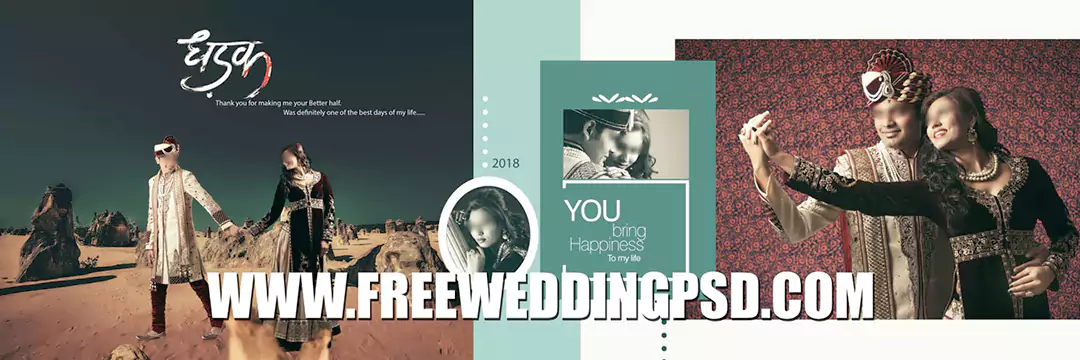 Best 2020 wedding album design 12×36 psd templates