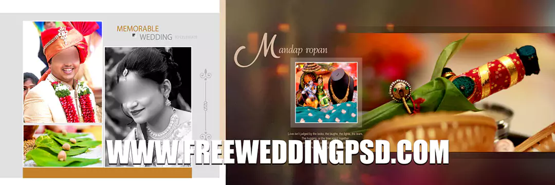 New 2020 karishma wedding album psd templates free download